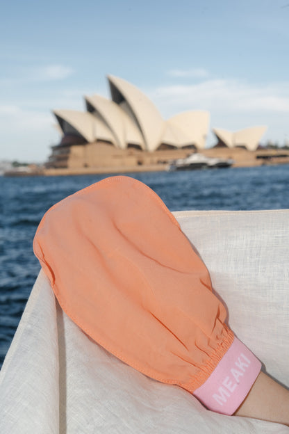 Body & Face Exfoliating Glove Bundle 100% Premium Turkish Silk