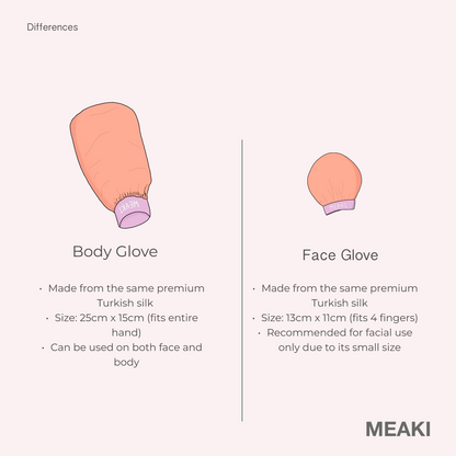 Body Exfoliating Glove 100% Premium Turkish Silk